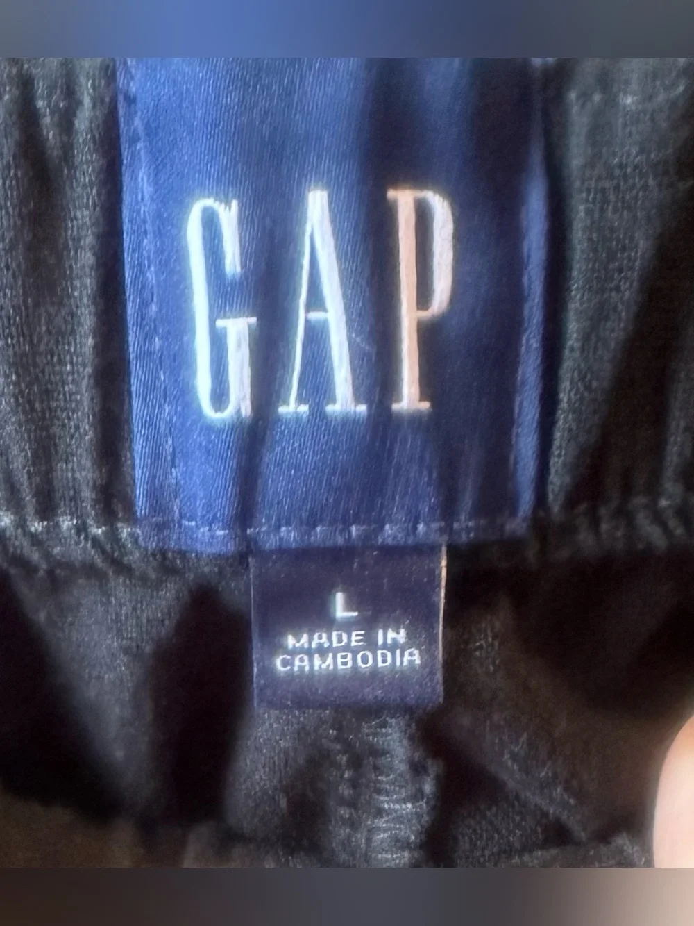 GAP Women’s Black Drawstring Linen Blend Pants